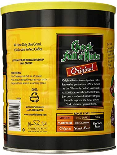 Chock Full ONuts Original Blend Ground Coffee  3 lbs.