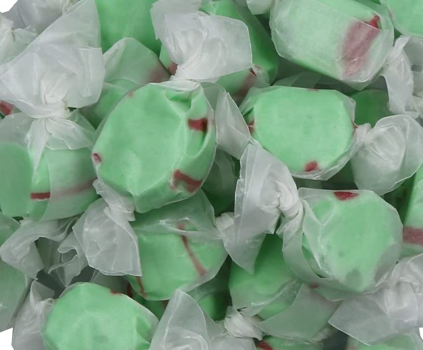 Gourmet Soft and chewy Salt Water Taffy Candies - Individually Wrapped - Bulk bags (Pistachio, 5 Pound (Pack of 1))