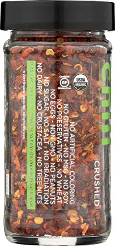 Spicely Organic Chili Pepper Crushed 1.30 Ounce Jar Certified Gluten Free
