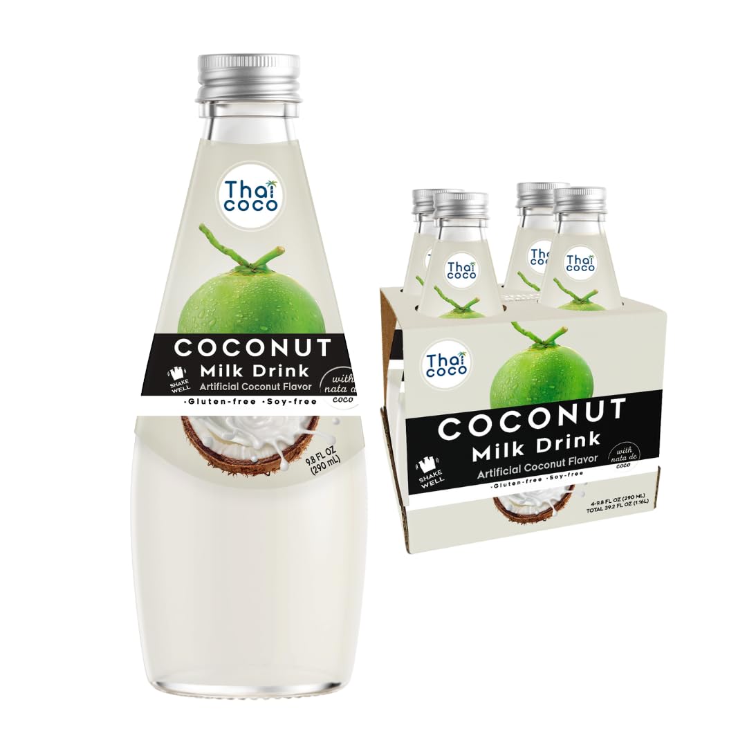 Thai Coco - Original Coconut Milk Drink with Nata De Coco - 9.8 fl. oz. 4 Pk