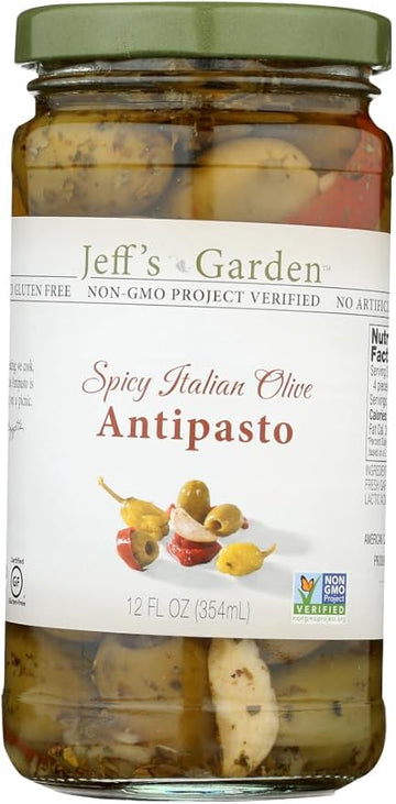 Jeff's Naturals Spicy Italian Olive Antipasto - 12 fl oz