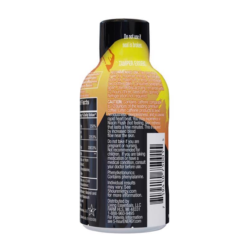 5-Hour Energy Extra Strength Sugar Free Energy Shot 1.93 Oz. Peach Mango