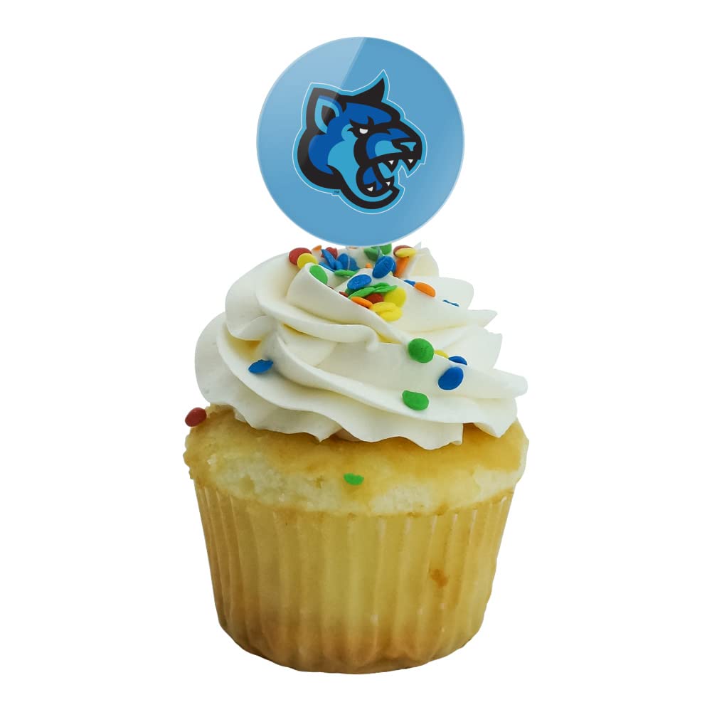 California State University San Marcos Secondary Logo Cupcake Picks Toppers Decoration Set Of 6