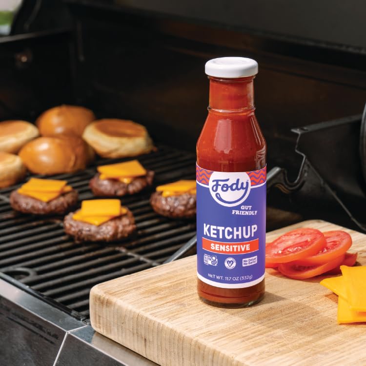 Fody Foods Vegan Tomato Ketchup, Low FODMAP Certified, Non-GMO, 2 Pack