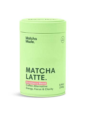 Matcha Made Strawberry Matcha Powder | 8.46oz (240g) Tin, 60 Servings | Sweetened with Organic Sugar | Perfect for Lattes, Smoot