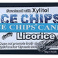 Ice Chips Xylitol Candy Tins (Licorice, 6 Pack); Low Carb, Gluten Free - Includes Band As Shown