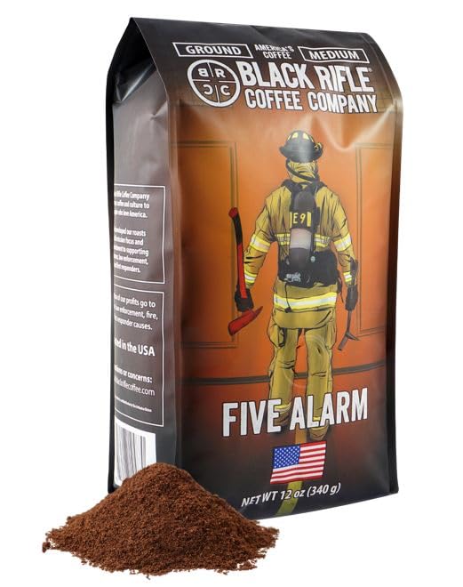 Black Rifle Coffee Company Ground Coffee, Medium Roast, 12 OZ Bag, Model 30-133-12G