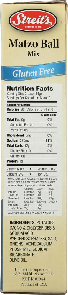 Streits Mix Matzo Ball Mix - Gluten-Free - 4.5 ounce (Pack of 3)