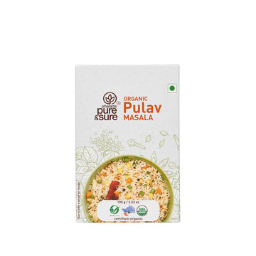 Pure & Sure Organic Pulav Masala Powder | Delicious & Aromatic Pulav Masala Mix | Curry Masala Powder, 100G