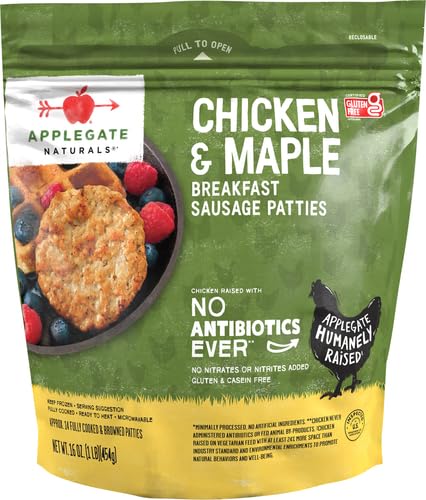 Applegate, Chicken & Maple Breakfast Sausage Patties, 16 oz
