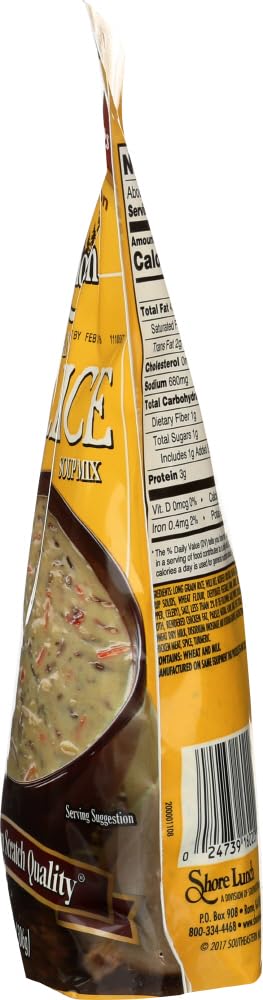 Shore Lunch Creamy Wild Rice Soup Mix, Made with Blends of White & Wild Rice with Seasonings, 8 Hearty Servings, Makes  Gallon o