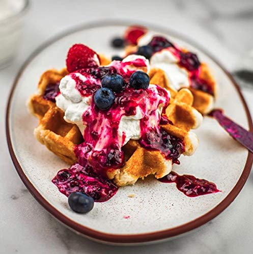 Authentic Imported Pearl Sugar Belgian Waffles (Traditional, [4X] 100G Waffles)
