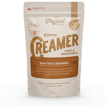 PRYMAL Salted Caramel Coffee Creamer - Keto, Sugar Free, Non Dairy, Low Carb - Non Refrigerated Powder with MCT oil (11.3oz Bag)