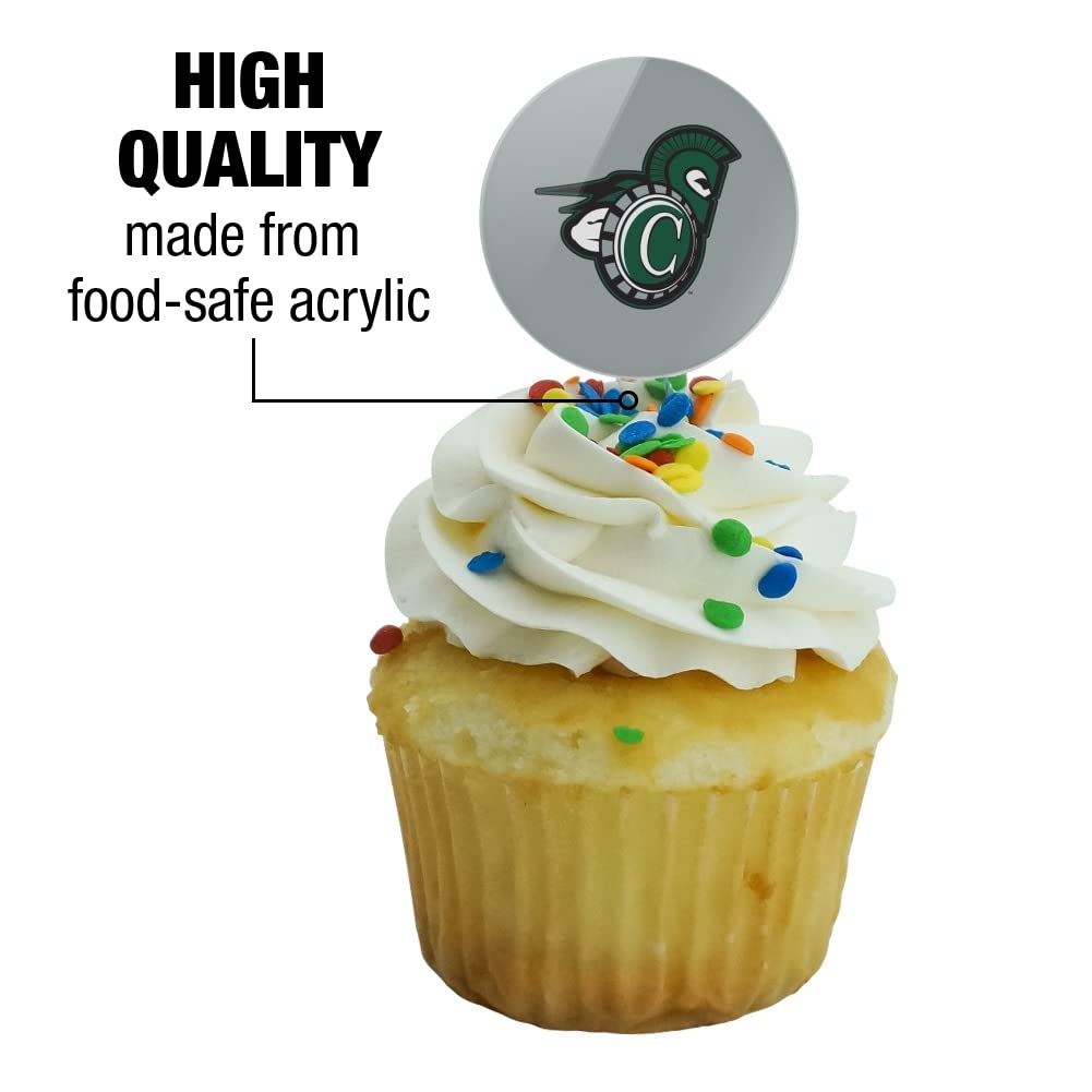 Castleton University Secondary Logo Cupcake Picks Toppers Decoration Set Of 6