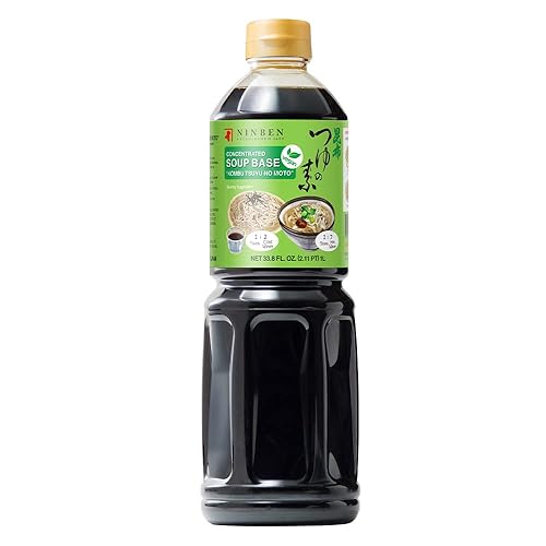 Ninben] Kombu Tsuyu  Vegan Japanese Hokkaido Kelp 3 Times Concentrated Soup Base  No Preservatives  Product Of Japan (33.8 Fl Oz