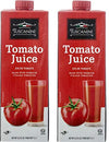 Tuscanini Top-Grade Italian Tomato Juice 33.8Oz (2 Pack) | Not From Concentrate | Low Sodium Tomato Juice | Resealable Cap | Non Gmo Verified | Kosher