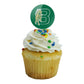 Bronx Community College Secondary Logo Cupcake Picks Toppers Decoration Set Of 6