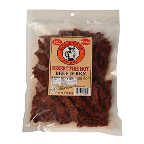 Gold Rush Farms Premium Jerky, Desert Fire Hot, 15 Ounces