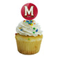 University Of Maryland Primary Logo Cupcake Picks Toppers Decoration Set Of 6