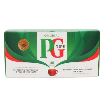Pg Tips Black Tea, Non-Pyramid Tea Bags, 40 Count (Pack Of 2)