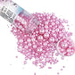 Edible Pearl Sugar Sprinkles Pink Candy 120G/ 4.2Oz Baking Edible Cake Decorations Cupcake Toppers Cookie Decorating Ice Cream T