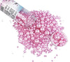 Edible Pearl Sugar Sprinkles Pink Candy 120G/ 4.2Oz Baking Edible Cake Decorations Cupcake Toppers Cookie Decorating Ice Cream T
