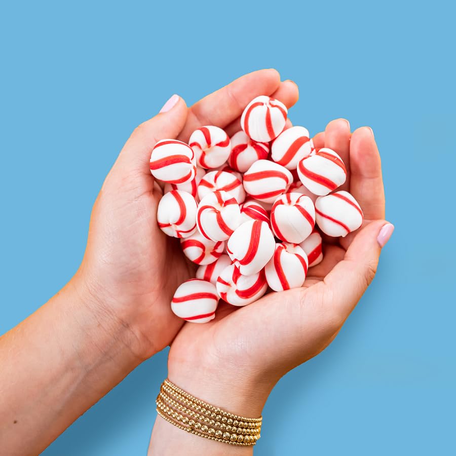 Brachs Soft Peppermint Candy, Individually Wrapped, 61.7 oz Carton (350 Pieces)