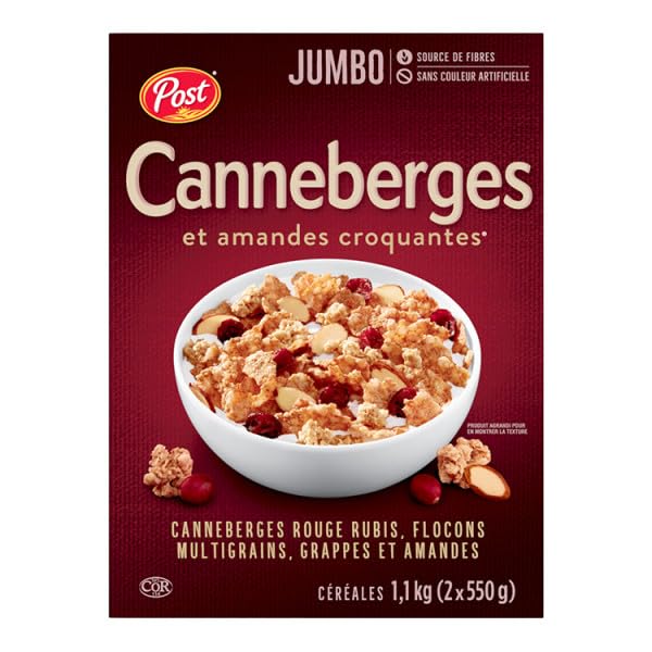 Post Cranberry Almond Crunch Cereal 1.1Kg/2.2 Lbs. {Imported From Canada}