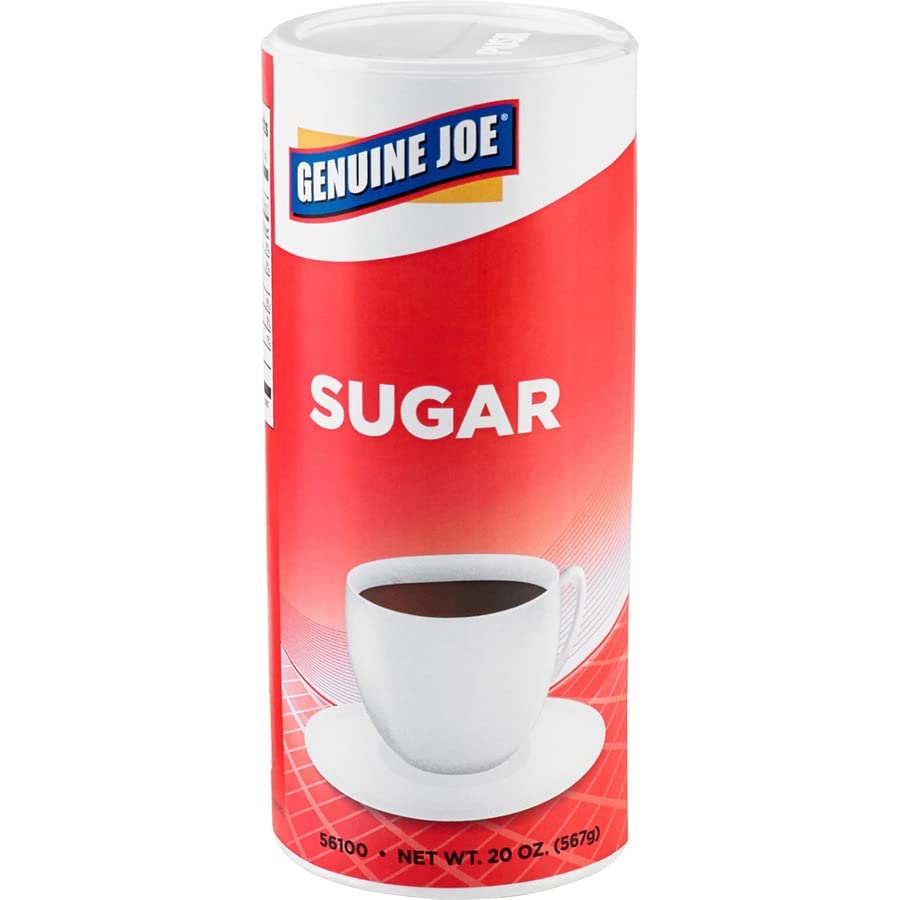 Genuine Joe Natural Sweetener Canister, 240 Ounce, 20 oz (8 Packs of 3), Model GJO56100CT