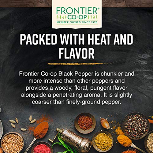 Frontier Co-op Organic Black Pepper (Medium Grind) 6.63oz