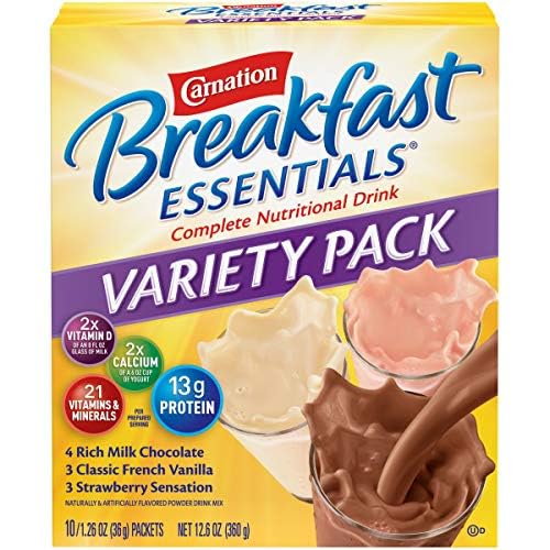 Nestle Carnation Breakfast Essentials Complete Nutritional Drink Rich Milk Chocolate / Classic French Vanilla / Strawberry Sensa