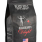 Black  Coffee Company Blackbeards Delight  12oz Bag  Ground Coffee Dark Roast - Roasted Blend Made from Arabica Beans - Colombian & Brazilian Beans - Veteran Founded & American Made