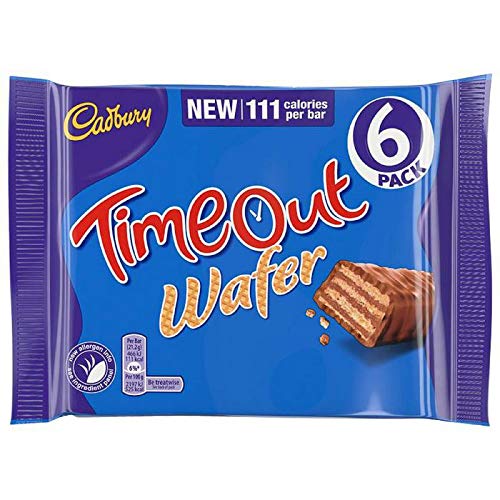 Original Cadbury Timeout Wafer Pack Imported From The Uk, England Cadburys Time Out Pack The Very Best Of British Chocolate