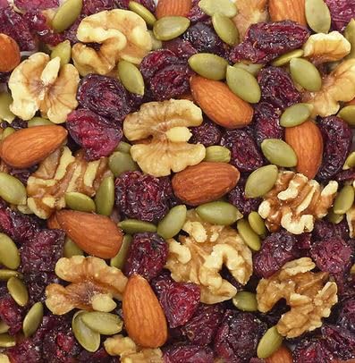 Omega 3 Nut Trail Mix: Cranberries, Almonds, Walnuts & Pumpkin Seeds, Snacking Snack Food Treat, 2 Nice 7oz Bag (14oz Total)