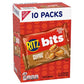 RITZ Bits Peanut Butter Sandwich Crackers, Bulk Lunch Snacks, 40 Snack Packs (4 Boxes)