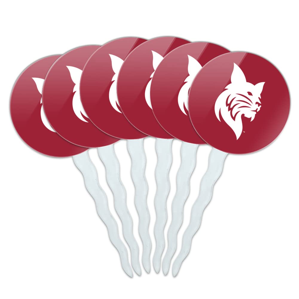 Bates College Primary Logo Cupcake Picks Toppers Decoration Set of 6