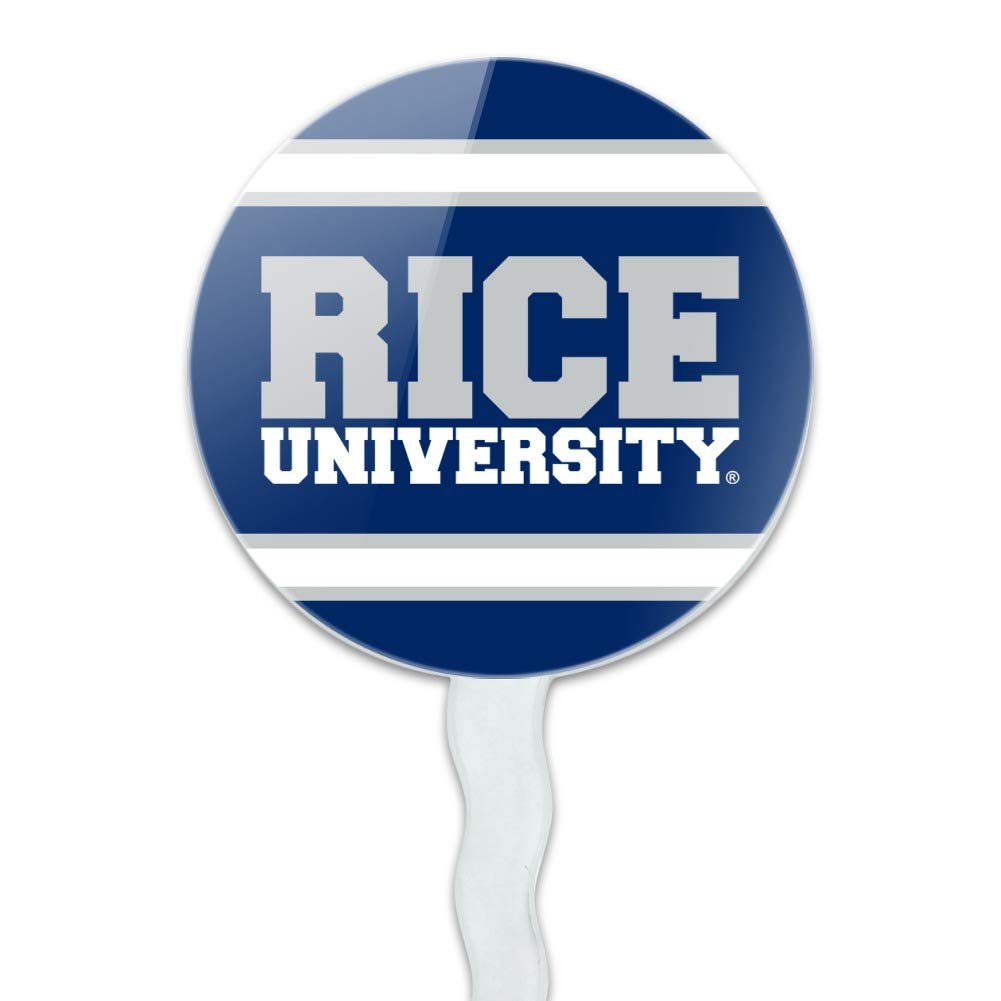 GRAPHICS & MORE Rice University Cupcake Picks Set of 6, Multi Color, Acrylic