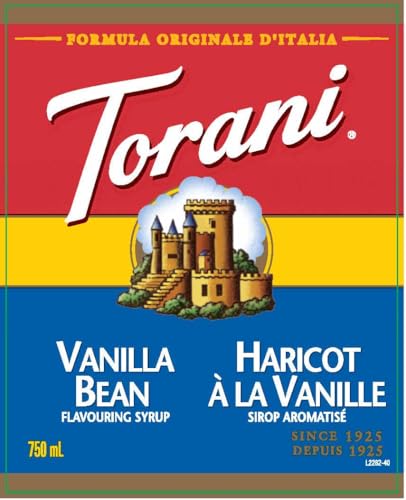 Torani Vanilla Bean Syrup for Drinks, 25.4 Ounce