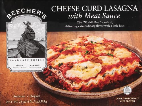 Beechers Cheese Curd Lasagna With Meat Sauce, Original, 21 Ounces (Pack Of 8)