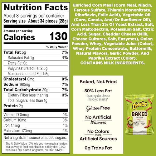 Baked Cheetos Crunchy Flaming Hot Limon, 7.625 Oz