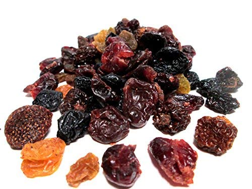 CandyMax Premium Mixed Dried Berries, 3 LB - Blueberry, Cherry, Cranberry, Currant, Golden Raisin, 48 Ounce Pack