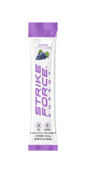 Strike Force Energy Drink Mix - G  Flavor - Zero Calories, Keto Friendly - 40 Liquid Packs