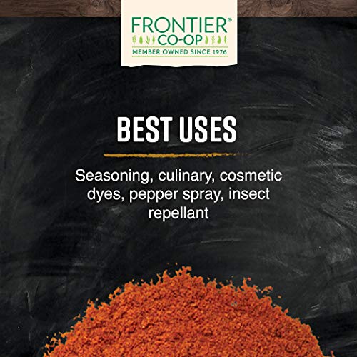 Frontier Co-Op Organic Ground Cayenne Chili Peppers, 50,000 Hu, Certified Organic, Kosher