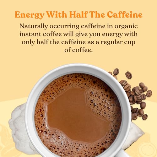 Mushroom Coffee Latte By Four Sigmatic | Daily Dose Alternative | Organic Instant Coffee Latte Mix With Lion'S Mane, Chaga Mushr