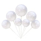 Rssta i Mini Balloon Cake Topper - 30 PCS Faux Pearl Foam Balls - White - Model XM237-white - Ideal for Baby Shower, Wedding, Birthday Decor