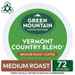 Green Mountain Coffee Roasters Vermont Country Blend Keurig Single-Serve K-Cup Pods, Medium Roast Coffee, 72 Count (6 Packs of 1