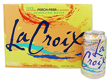 Lacroix Sparkling Water, Peach Pear, 12 Oz