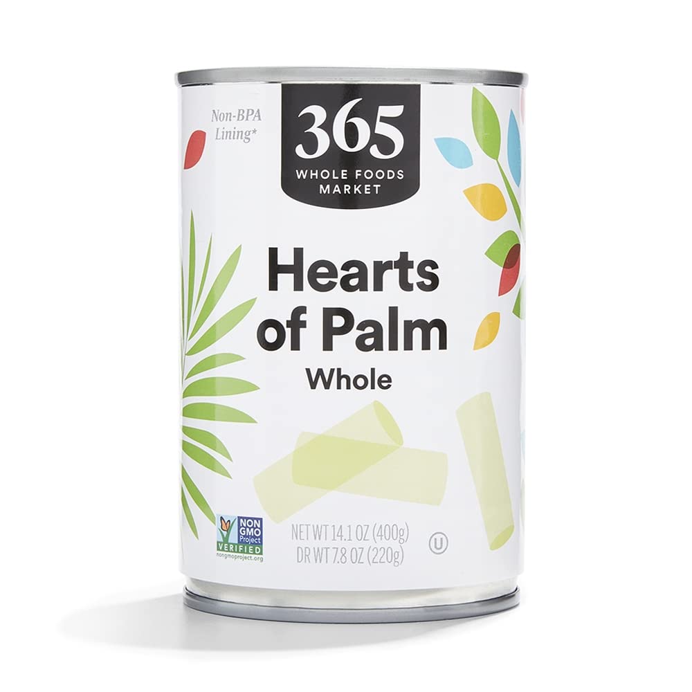 365 by Whole Foods Market Whole Hearts of Palm, 14.1 Ounce, Pack of 1