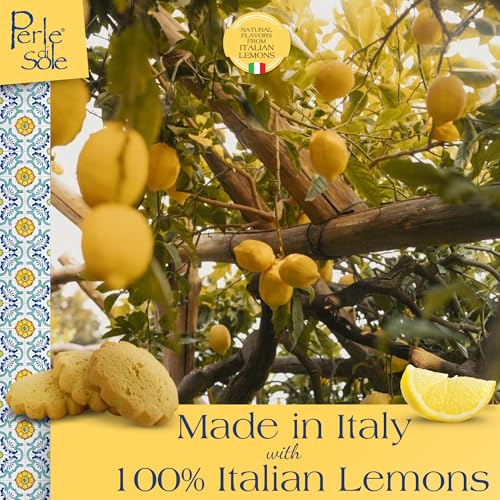 Perle di Sole Lemon Shortbread Cookies — Italian Biscotti (7 oz)