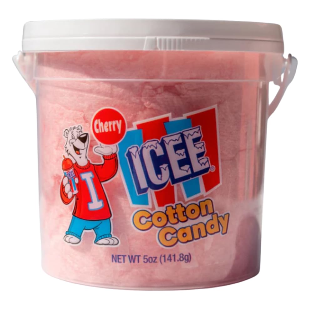 Icee Cotton Candy Snack – Fluffy & Airy Treat, 5 Ounces, Perfect for Kids & Adults, Great for Parties and On-the-Go Snacking